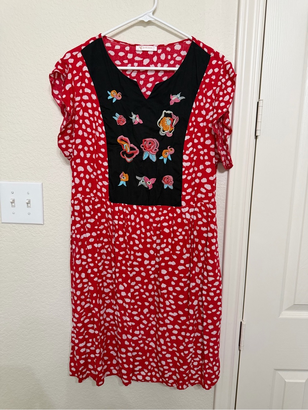 Flirty Green and Red Dress